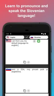 English to Slovenian Translator android App screenshot 1